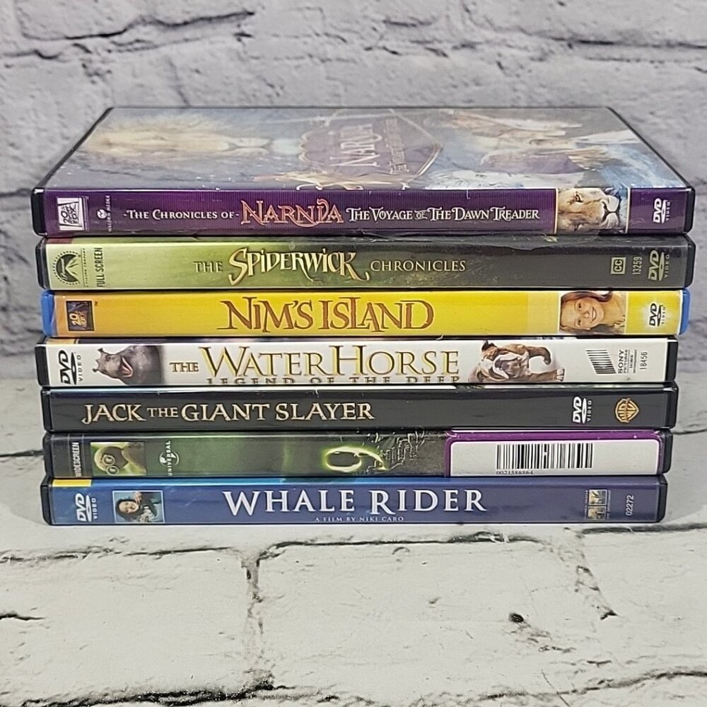 Children Family Movies Adventure Stories Lot Of 7 Nim 9 Whale Rider Narnia Jack
